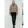 Зимняя куртка средней длины большие размеры матовая без капюшона – P0269